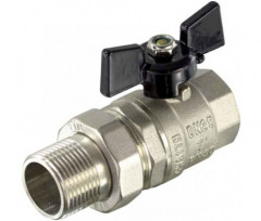 33000   Кран шаровый с американкой 1/2" УСИЛЕН. (PN40) TIM DE1231X / 79949 Арт