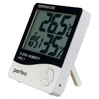 41192   Часы-метеостанция Perfeo Lein PF-HTC-1 PF_C3643