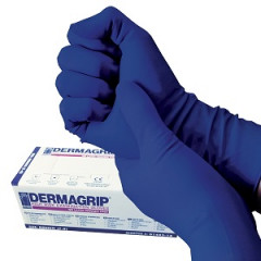45298       Перчатки резин. Dermagrip Синие "S" (уп.25пар) =1пара   < /2791>