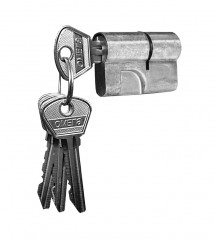 38981   ЦМ  90мм Vantage Z90 (45x45) СР Хром, кл/ключ, 5кл./ 00004015
