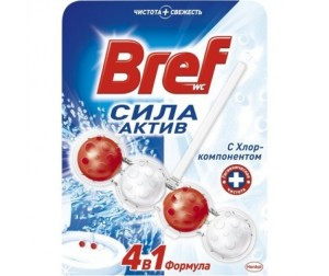 15449      Подвеска на унитаз Bref WC шарики DUO (уп2*50г) ассорт/уп