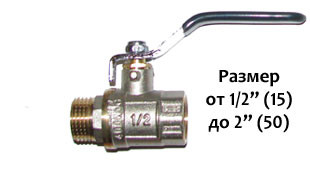33286   Кран шаровый ГШ  3/4 (20)  ГАЗ (желт.бабоч.) латунь TIM 84708 Арт