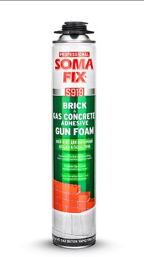 49030      Пена КЛЕЙ  ПРОФИ SOMA FIX Profit 750мл д/кладки кирпича и газобетона S919