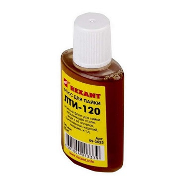 51639       Припой Флюс ЛТИ-120  30мл REXANT  шт <09-3625>