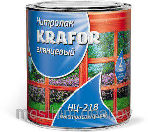 05387 Лак НЦ-218 0,7л Глянец/ж.банка КРАФОР <KRA503>