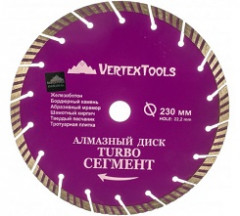 45731   Круг алмазный 230*22,2  TURBO-Сегмент VERTEX  04-230-11