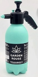 57242      Опрыскиватель пневмат.помповый 3,0л с клапан. бирюзовый Garden Rouse   <26888>