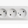 22217 Розетка накл. Schneider Electric ЭТЮД 3-я Б/З белая <PA16-009B>