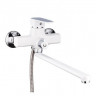 39341   Смеситель ванна вентельн. POTATO P22324-7 WHITE (БЕЛЫЙ) EURO (дл.пл.гус.евро)