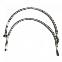 60364 Шланг игла EXTRA LONG Monoflex SS12mm M-10 40см (пара) для смесителя
