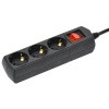 15435   Удлинитель Черный ТМ UNIVersal S-303  3гн. 5м с/з выключ. (пвс 3*1,0) 2021