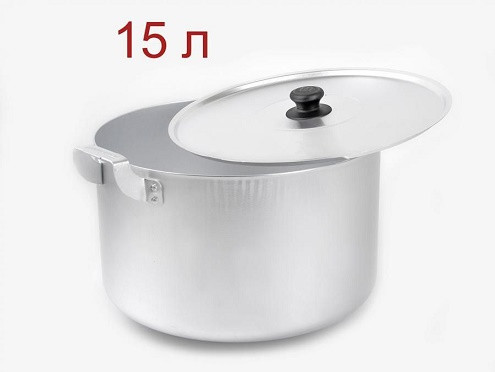 39573      Кастрюля алюм.15,0л с крыш., шир.руч., Калитва <14150>