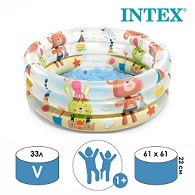 44801   Бассейн надувной  кругл. ПВХ INTEX.,D61х15см ,1-3u , 51061