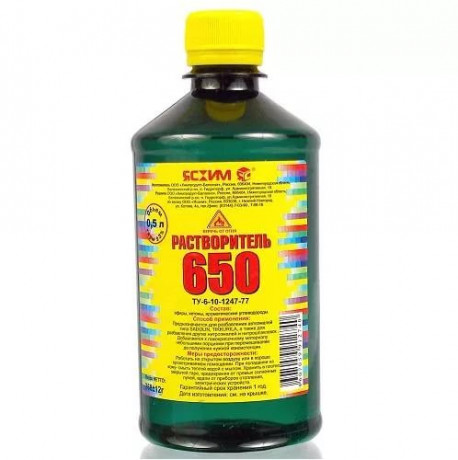 05449      Растворитель Р-650  1,0л  п/э ЯСХИМ/ Россия  <JA0022>