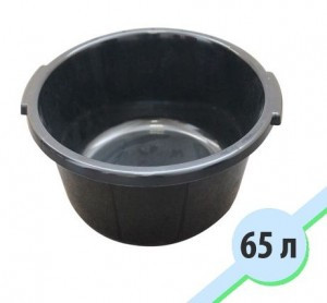 13672 Таз СТРОИТЕЛЬНЫЙ Круглый 60л УСИЛЕН. ОРАНЖ. ALG 15755