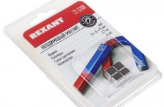 52247      Магнит неодимовый куб  8х8х8мм, сцеп.3,7кг (уп.4шт) REXANT <72-3208>