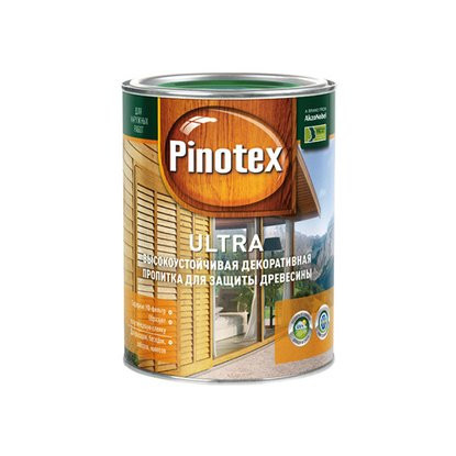 05346 Лак Pinotex ultra БЕЛЫЙ 0,9л влагостойкая лазурь <5353811/5803616>