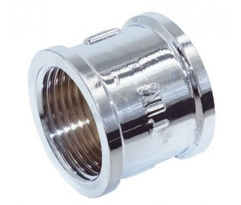57961   Муфта 1/2" ВВ ХРОМ (латунь)  K-SF022 TIM / 92956 Арт