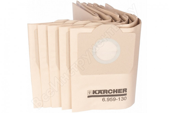 16851      Мешки д/пылесоса Karcher WD 3 Premium 1.629-840 (уп5) =1шт