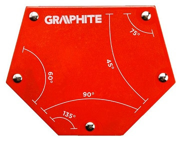 31847   Угольник сварочный магнитный 111х136х24мм GRAPHITE/TOPEX 56H905 (34 кг.)