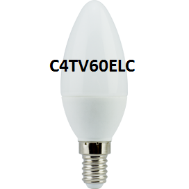 22327      Лампа LED Ecola Свеча Е14 6W 4000K 100х37 C4TV60ELC/ C4LV60ELC  <556591>