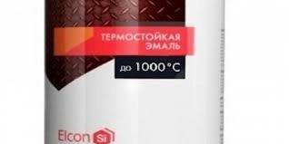 32115   Эмаль Термостойк. ЧЕРНАЯ до 1000°С 0,4кг ELCON <ELC0071> банка
