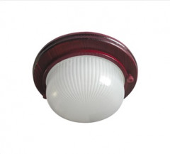 51862      Светильник НБО-03-60-031 Ecola GX53*1 LED IP65 мат.Круг дер.Вишня 220х84мм  TP53R3ECA <649232>