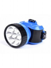 32690   Фонарь Smartbuy налобный SBF-24-B (akk 4v 0.5Ah) 7св/д, синий, пласт. 2режима, з/у 220v