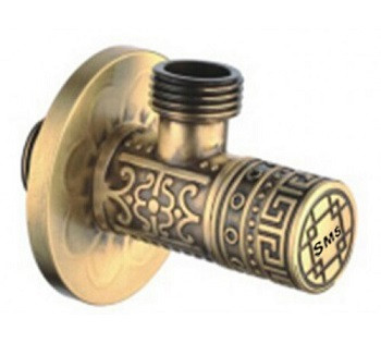 62015 Кран 1/2"х1/2" Н.Р. угловой латунь ДЕКОР BRONZE SMS