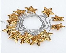 58064      Гирлянда Neon-Night "Звёзды"  1,2м, 12LED, Тепл.Белый, прозр.ПВХ, IP44, Солн.батарея <303-070>