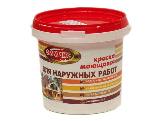 20104 Краска Фасад. ЭММИКС д/наруж.раб, моющ 1,3кг 616647 /047239