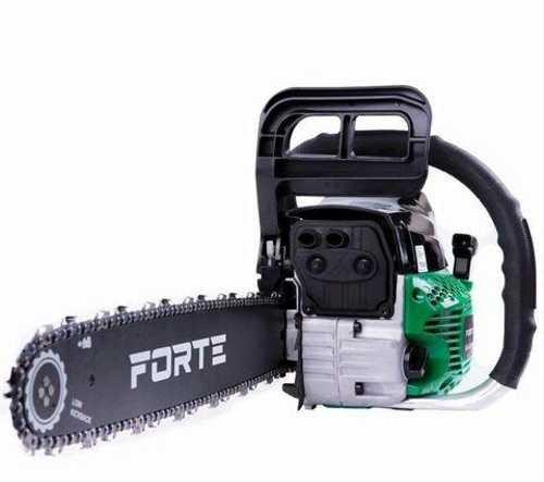 13855 Пила цепная бензин. Forte БП 45-18/2 PRO (2,5 л.с 18" - 0,325"/толщ.1.5мм /72 зуба,2 шин/2 цепи)