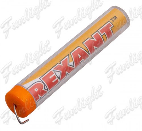 37663   Припой с каниф. пруток  20г d=1.0мм/ REXANT 09-3103 (Sn60 Pb40 Flux 2.2%)