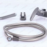 39058 Смеситель ПЛАСТИК. Душ.каб. Ø35 PLAMIX CEZAR-003 SET Graphite (к-кт лейка,шланг) 55181 Арт