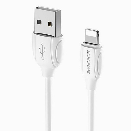 25285   Дата-кабель BOROFONE BX19 USB(A)штек. - Lightning (Apple 8 pin) 1.0м  ( 2.4A нейлон) 5894