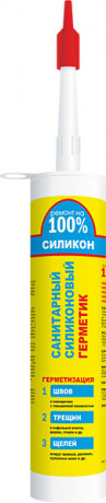 25689   Герметик Санитарный Прозрачный  MR.SIL CHEAPER  265 мл. /56514/25007
