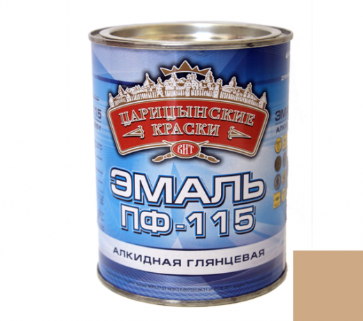 05328 Эмаль ПФ-115 Бежевая 0,8кг Царицынские <44424>