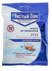 08999      Дуст  50г пакет (ср-во от блох,тарак, мух, клоп.) Чистый Дом 02-452 <451114>