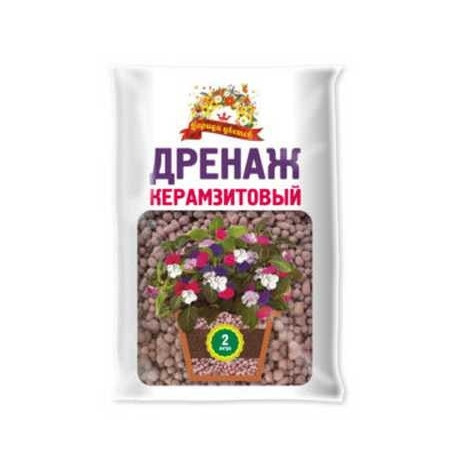 10836      Дренаж керамзитовый крупный 2л /фр.10-20мм/ уп