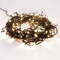 58249 Гирлянда Neon-Night Твинкл Лайт 10м, 80LED, Белый, тем.зелен.ПВХ IP20 <303-045>