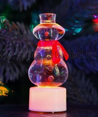 58377 Фигура светов. игрушка Снеговик 1LED, 12см, акрил <211124>
