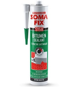 44947      Герметик Битумный кровельный SOMA FIX черный 310мл S158 <49540-002>
