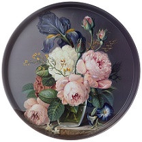 55120 Поднос сталь окраш. кругл. 33*2,1см Agness STILL LIFE 898-057 АРТИ-М