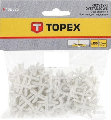 20529      Крестики  3,0мм (150шт) TOPEX 16В530 <338-0030>