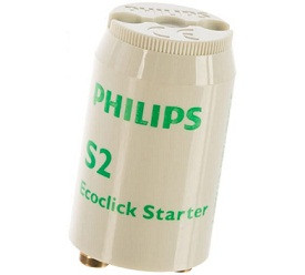 09488   Стартер S2 4-22w, 220v PHILIPS д/люминисц. ламп