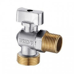 43846  Кран 1/2"х3/4" Н.Р. д/стир.маш. угл. хром латунь Diadonna D102