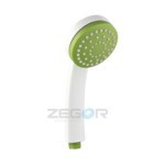 17711   Лейка душевая ПЛАСТИК 12см ZERIX SH-35 Green, BLUE,WHITE