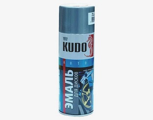 53976      Аэрозоль KUDO KU-5202 эмаль д/дисков авто Св.-Серая/ 0,52л