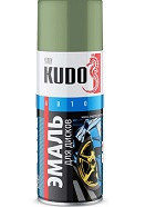53977 Аэрозоль KUDO KU-5204 эмаль д/дисков авто Болотная/ 0,52л