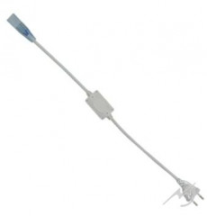 СД Блок питания 220V IP68 с вилкой, разъемом 12x7 1500W H1215KESB Ecola, шт